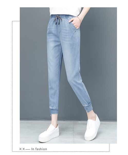 lake blue new age season light thin woman straight canister child chic female trousers
lake blue new age season light thin woman straight canister child chic female trousers