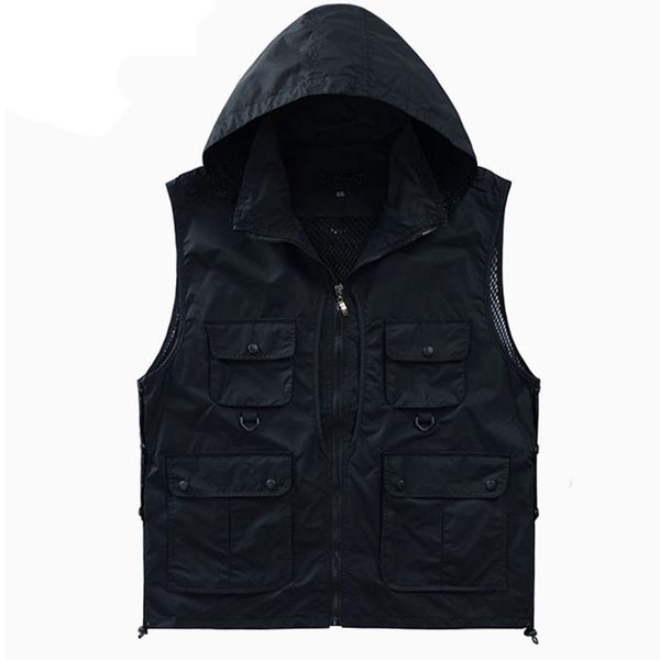 2019 new brand mens jacket sleeveless vest summer fashion casual coats male cotton men's hooded vest, Black;white
2019 new brand mens jacket sleeveless vest summer fashion casual coats male cotton men's hooded vest, Black;white