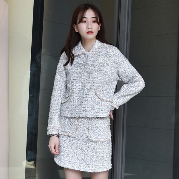 women's wool & blends 2021 womens slim fit tweed outfits streetwear elegant long sleeve o-neck tassel jackets office lady fashi, Black
women's wool & blends 2021 womens slim fit tweed outfits streetwear elegant long sleeve o-neck tassel jackets office lady fashi, Black