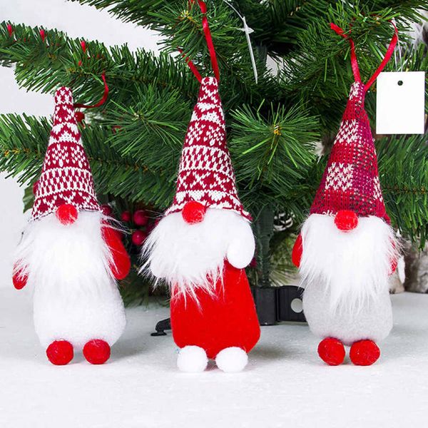 

xmas home santa claus with face covered doll hanging pendant christmas tree hanger new year ornaments pendant decoration