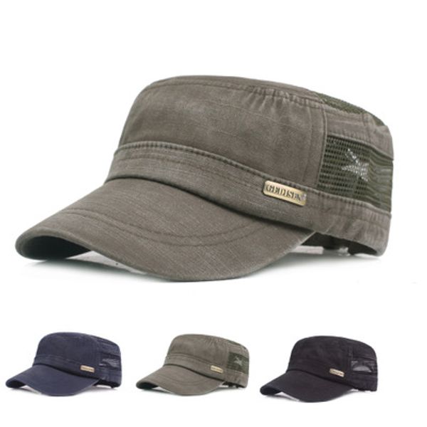 2020 new mesh flat hat men's mesh hat spring summer breathable sun washed cotton flat, Blue;gray
2020 new mesh flat hat men's mesh hat spring summer breathable sun washed cotton flat, Blue;gray