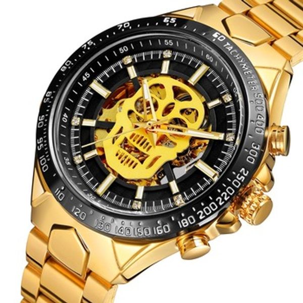 

2019 forsining men's fashion design analog skeleton unique dial automatic movement watch h gift clock, Slivery;brown