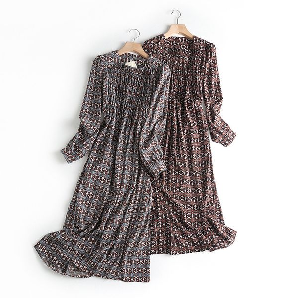 ретро талия показать тонкую цветочная 2020 новой весну корейского стиля цветочного длинного рукав платье vadim женщина сладкий один кусок ми, Black;pink 
ретро талия показать тонкую цветочная 2020 новой весну корейского стиля цветочного длинного рукав платье vadim женщина сладкий один кусок ми, Black;pink