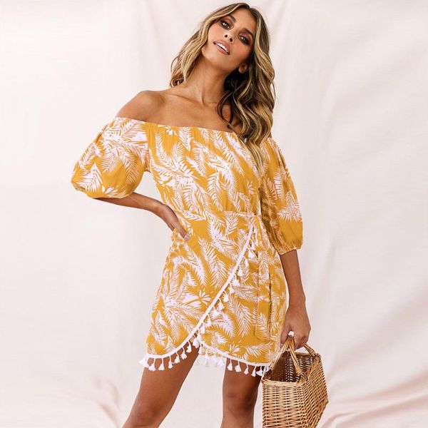summer beach dress womens off shoulder tassel irregular printing lantern sleeve mini dresses sundress vestidos ropa mujer
summer beach dress womens off shoulder tassel irregular printing lantern sleeve mini dresses sundress vestidos ropa mujer
