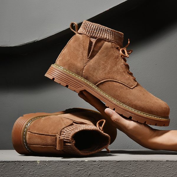 bigfirse fashion men's casual shoes 2019 autumn new high men boots comfortable non-slip trend men work shoes, Black
bigfirse fashion men's casual shoes 2019 autumn new high men boots comfortable non-slip trend men work shoes, Black