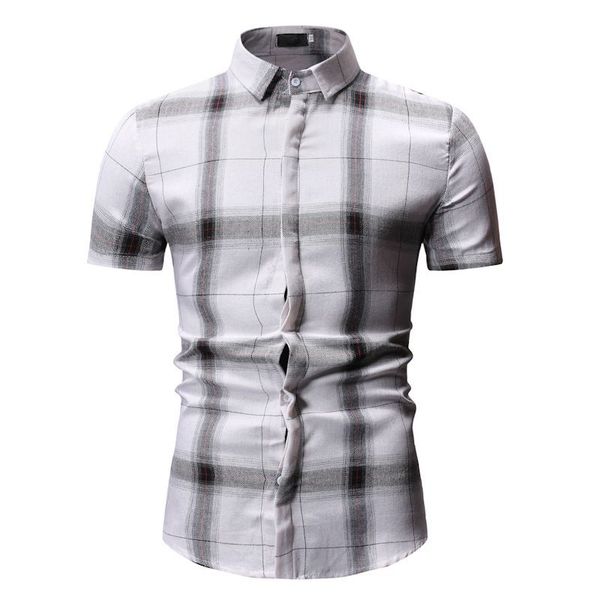 men's brand new creative personality fashion business casual short sleeve checked hawaiian shirt men plaid dress black shirt, White;black
men's brand new creative personality fashion business casual short sleeve checked hawaiian shirt men plaid dress black shirt, White;black