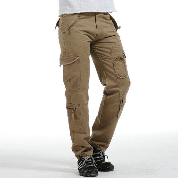 2018 fashion cargo pants men casual cotton multi pocket straight tactical men trousers, Black
2018 fashion cargo pants men casual cotton multi pocket straight tactical men trousers, Black
