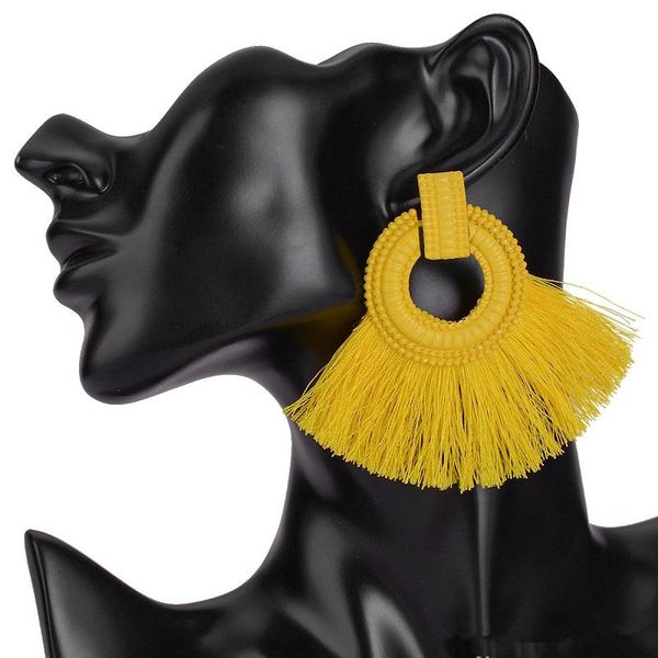 ethnic vintage yellow long tassel hoop earrings female maxi silk thread bohemian red geometry big earrings for women jewelry gift dhl free, Silver
ethnic vintage yellow long tassel hoop earrings female maxi silk thread bohemian red geometry big earrings for women jewelry gift dhl free, Silver