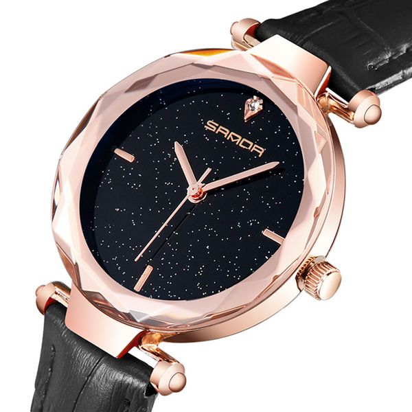 sanda women casual watch quartz watches waterproof leather strap p243, Slivery;brown
sanda women casual watch quartz watches waterproof leather strap p243, Slivery;brown