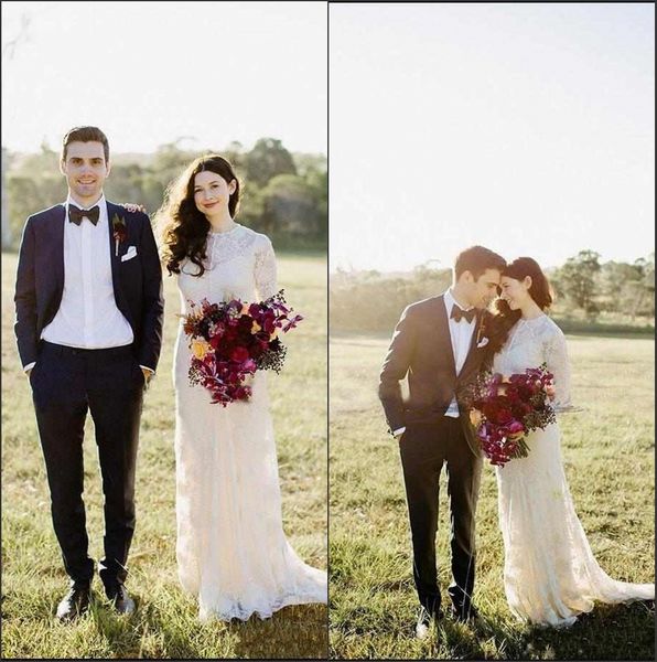 Online Country Wedding Dresses Long Sleeves Muslim Sheer Jewel Neck Full Lace Appliques Bridal Gowns Plus Size Wedding Gowns
Online Country Wedding Dresses Long Sleeves Muslim Sheer Jewel Neck Full Lace Appliques Bridal Gowns Plus Size Wedding Gowns