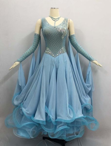 ballroom competition dance dresses women new sky blue standard ballroom dance skirt waltz dancing dress, Black;red
ballroom competition dance dresses women new sky blue standard ballroom dance skirt waltz dancing dress, Black;red