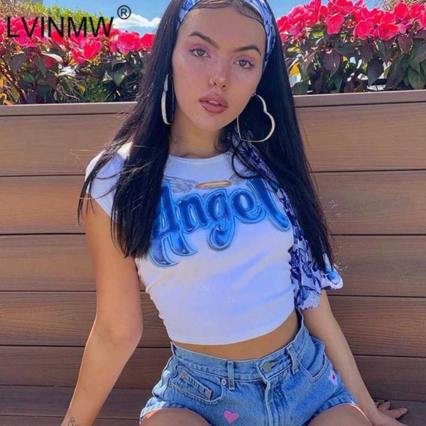 lvinmw angel letter print o neck short sleeve tshirt 2019 summer women casual slim fashion t shirt female streetwear tees, White
lvinmw angel letter print o neck short sleeve tshirt 2019 summer women casual slim fashion t shirt female streetwear tees, White
