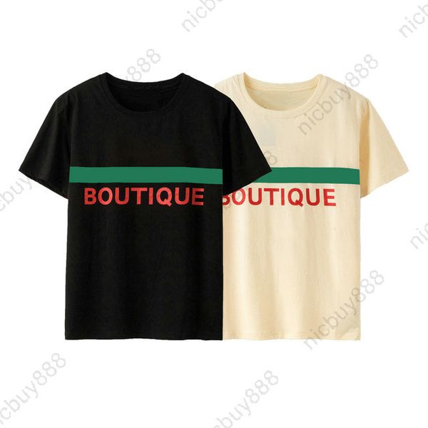 luxury mens spring summer clothes simple classic letter red green striped t-shirt fashion t shirts designer tshirts casual tee, White;black
luxury mens spring summer clothes simple classic letter red green striped t-shirt fashion t shirts designer tshirts casual tee, White;black