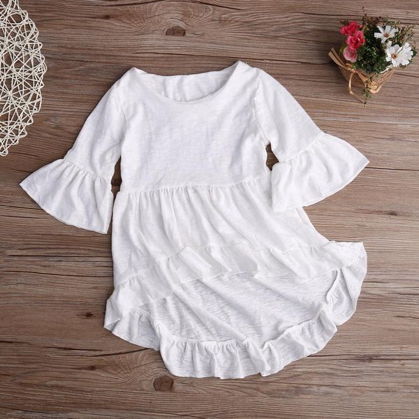 white baby girls dress frills flare sleeve t-shirt party ruffles hem dresses 1-6y, Red;yellow
white baby girls dress frills flare sleeve t-shirt party ruffles hem dresses 1-6y, Red;yellow
