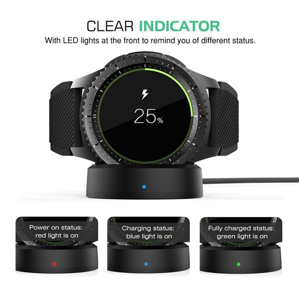 

new fashion for samsung galaxy gear s2 s3 intelligent observation wireless charge base for ticwatch motorcycle 360 12