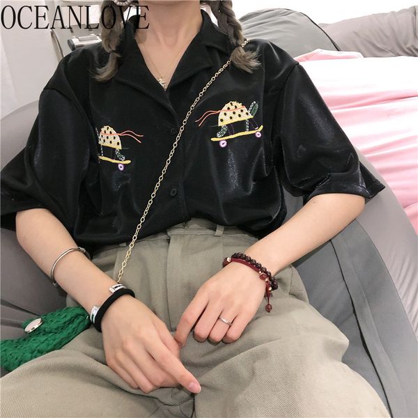 oceanlove harajuku 2020 spring summer embroidery blouses ins korean short sleeve women shirts short sleeve blusas mujer 15231, White
oceanlove harajuku 2020 spring summer embroidery blouses ins korean short sleeve women shirts short sleeve blusas mujer 15231, White