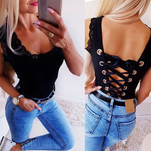 2019 summer lace up blackless women bodysuits sleeveless black short jumpsuit lace womens jumpsuits fashion bodycon, Black;white
2019 summer lace up blackless women bodysuits sleeveless black short jumpsuit lace womens jumpsuits fashion bodycon, Black;white
