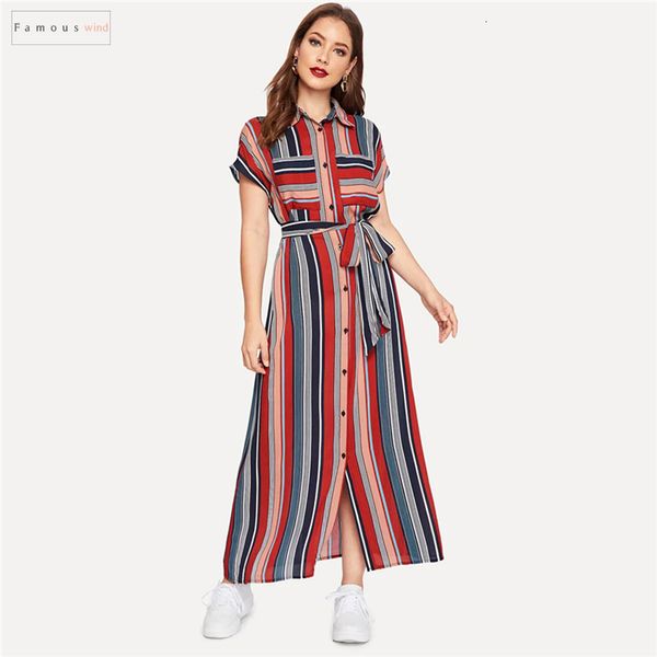 dress colorful striped belted hijab shirt dresses 2019 striped women chic spring summer button short sleeve pocket autumn, Black;gray
dress colorful striped belted hijab shirt dresses 2019 striped women chic spring summer button short sleeve pocket autumn, Black;gray