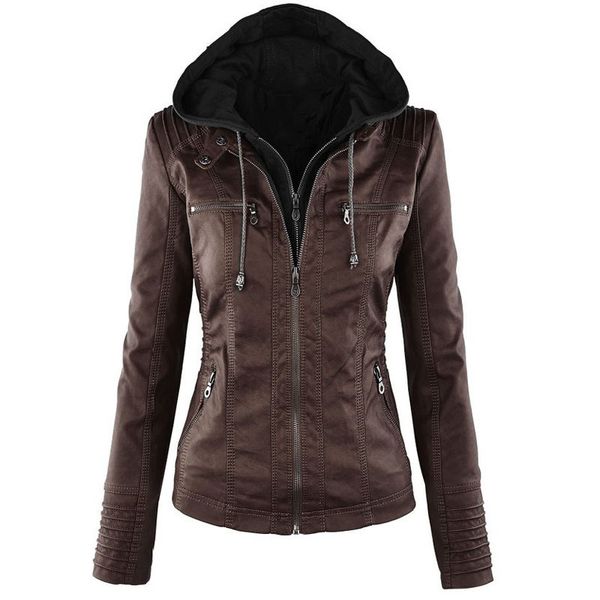 women casual jackets 2020 new fashion solid color coats womens designer slim hip hop streerwear women casual motorcycle clothing, Black;brown
women casual jackets 2020 new fashion solid color coats womens designer slim hip hop streerwear women casual motorcycle clothing, Black;brown