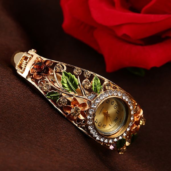2019 new arrival women bangle crystal flower bracelet quartz watch luxury business wristwatch, Slivery;brown
2019 new arrival women bangle crystal flower bracelet quartz watch luxury business wristwatch, Slivery;brown