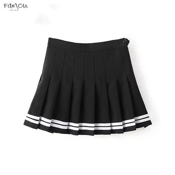 Sweet Pleated Skirt Women Preppy Style Mini High Waist Skirt Cute Vintage Black White Girls Uniforms Skirts
Sweet Pleated Skirt Women Preppy Style Mini High Waist Skirt Cute Vintage Black White Girls Uniforms Skirts