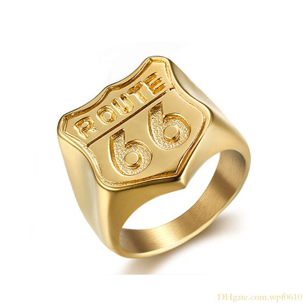 creative hip hop punk style the route 66 sign design stainless steel finger rings jewelry for men, Silver
creative hip hop punk style the route 66 sign design stainless steel finger rings jewelry for men, Silver
