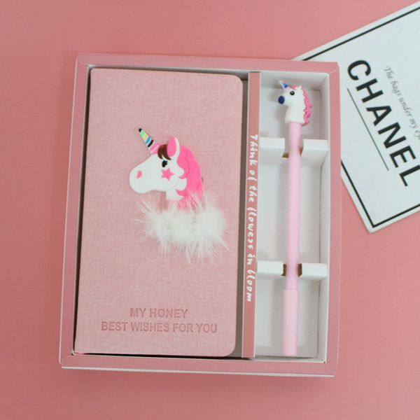 pink creative gift girl notebook unicorn cover note book student stationery set notebook + gel pen, Purple;pink
pink creative gift girl notebook unicorn cover note book student stationery set notebook + gel pen, Purple;pink