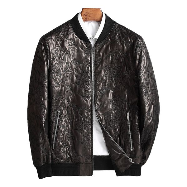 ptslan 2019 men genuine leather jacket real lambskin jackets natural sheepskin coat classic, Black
ptslan 2019 men genuine leather jacket real lambskin jackets natural sheepskin coat classic, Black