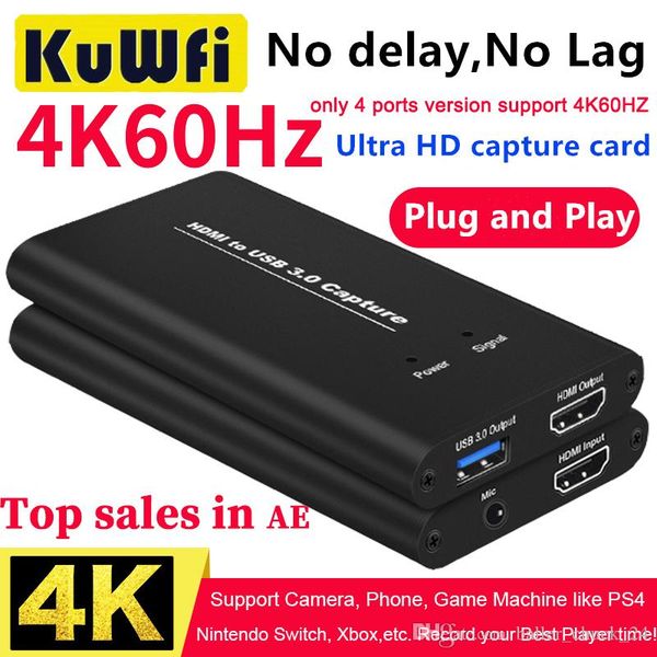 kuwfi usb3.0 hdmi 4k60hz video capture hdmi to usb video capture card dongle game streaming live stream broadcast with micinput
kuwfi usb3.0 hdmi 4k60hz video capture hdmi to usb video capture card dongle game streaming live stream broadcast with micinput