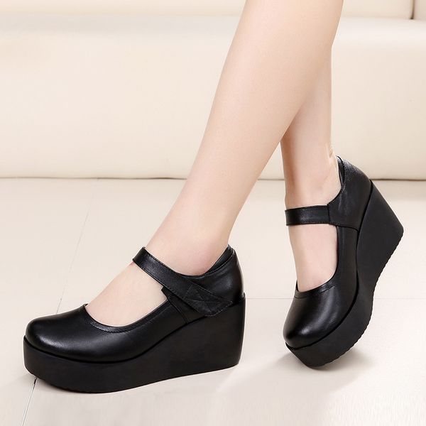 split leather wedges shoes for women 2019 autumn platform pumps woman medium heel mother shoes casual black shoe creepers
split leather wedges shoes for women 2019 autumn platform pumps woman medium heel mother shoes casual black shoe creepers