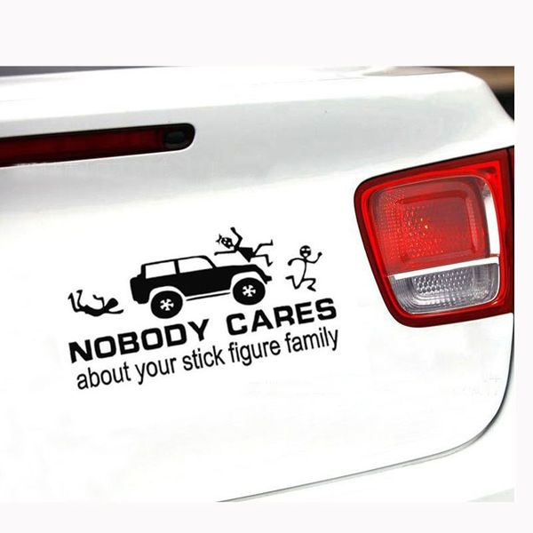 car nobody cares about your stick figure family reflective car sticker
car nobody cares about your stick figure family reflective car sticker