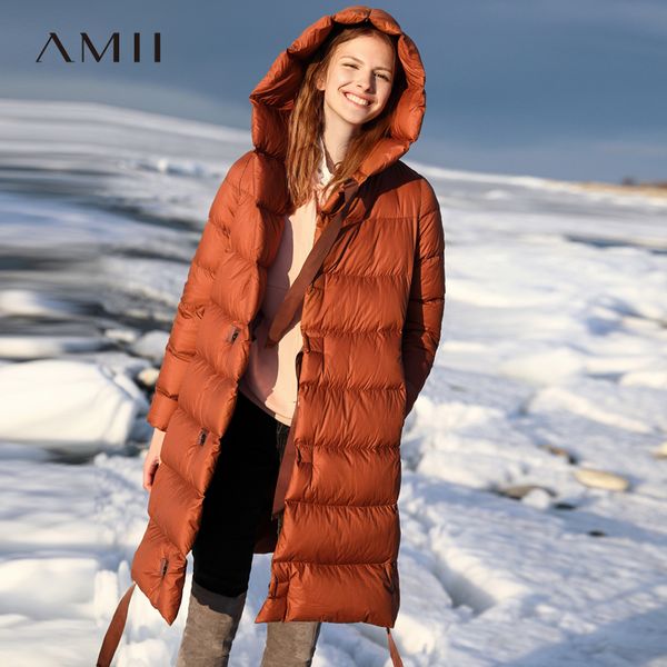 amii minimalist korean fashion 90% white duck down coat 2018 winter new ribbon chic loose hat coat, Black
amii minimalist korean fashion 90% white duck down coat 2018 winter new ribbon chic loose hat coat, Black