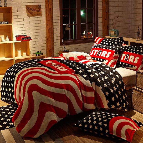 stars and stripes bedding set flannel bed set luxury duvet cover soft bed sheet pillowcases twin size
stars and stripes bedding set flannel bed set luxury duvet cover soft bed sheet pillowcases twin size
