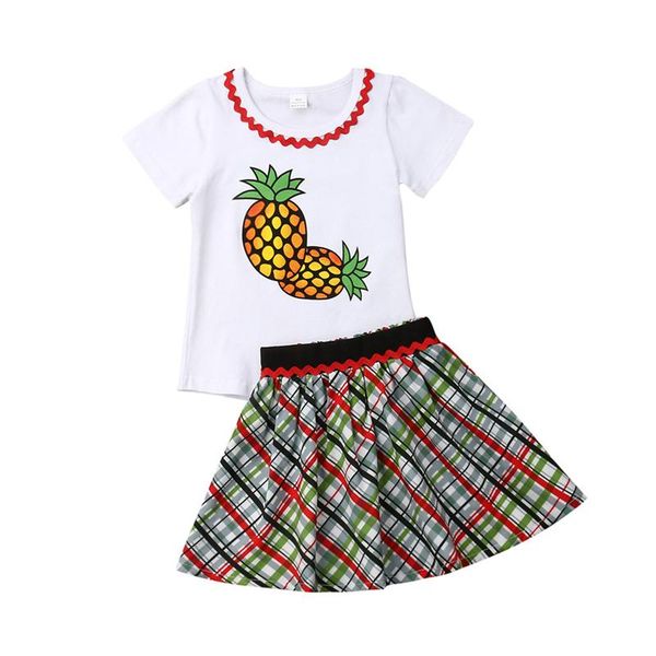 новорожденных малышей дети baby girl одежда ананас с коротким рукавом рубашки tops + плед туту юбка 2pcs / комплект наборы outfit летняя оде, White
новорожденных малышей дети baby girl одежда ананас с коротким рукавом рубашки tops + плед туту юбка 2pcs / комплект наборы outfit летняя оде, White