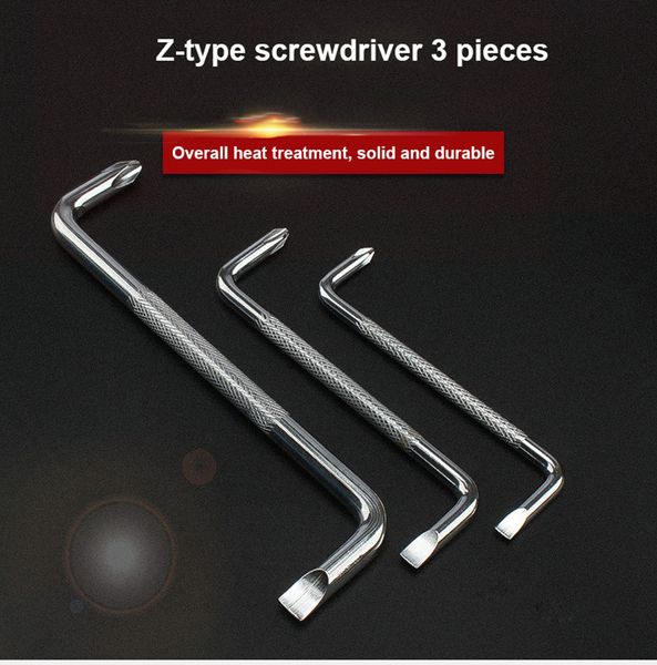 3pcs/set multi-function 90 degree z-type screwdriver offset solt cross screwdriver hand tool set for household hand tools
3pcs/set multi-function 90 degree z-type screwdriver offset solt cross screwdriver hand tool set for household hand tools