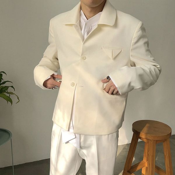 men retro fashion casual short suit blazer coat male japan korea streetwear loose suit jacket outerwear, Tan;black
men retro fashion casual short suit blazer coat male japan korea streetwear loose suit jacket outerwear, Tan;black