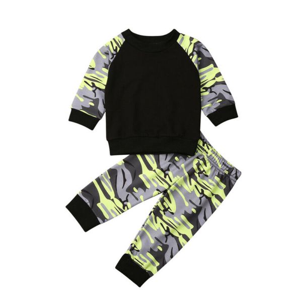2019 newborn baby boy clothes camouflage cotton long sleeve t shirt +leggings pants 2pcs outfit autumn sport wear tracksuit, White
2019 newborn baby boy clothes camouflage cotton long sleeve t shirt +leggings pants 2pcs outfit autumn sport wear tracksuit, White
