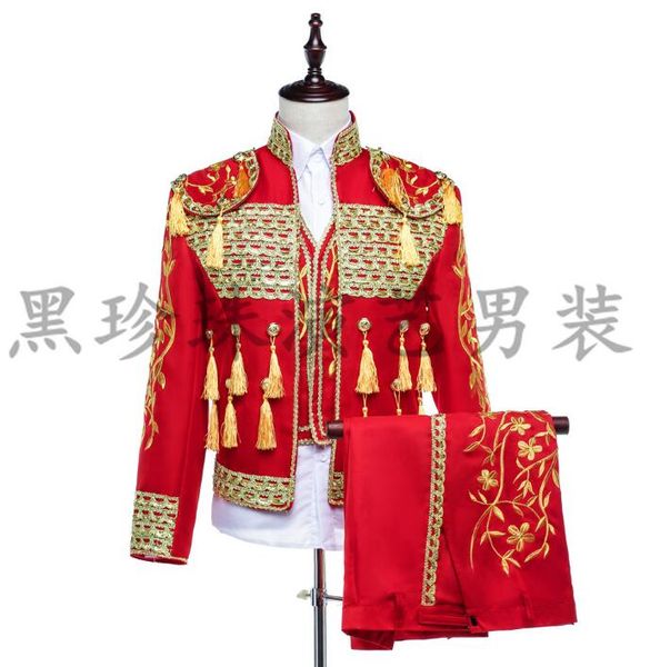 red men suits designs masculino homme terno stage costumes for singers men sequin blazer dance clothes jacket style dress korea, White;black
red men suits designs masculino homme terno stage costumes for singers men sequin blazer dance clothes jacket style dress korea, White;black