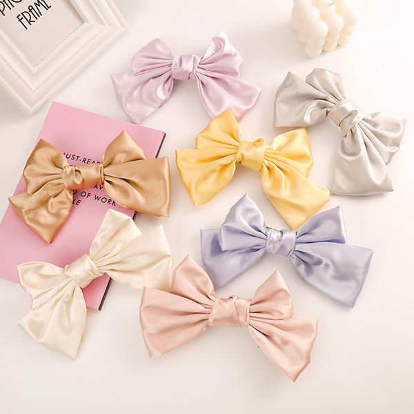 hair accessories soft fabric solid color bowknot hairpins for children 7 colors tie knot clip kids bezel girl, Slivery;white
hair accessories soft fabric solid color bowknot hairpins for children 7 colors tie knot clip kids bezel girl, Slivery;white