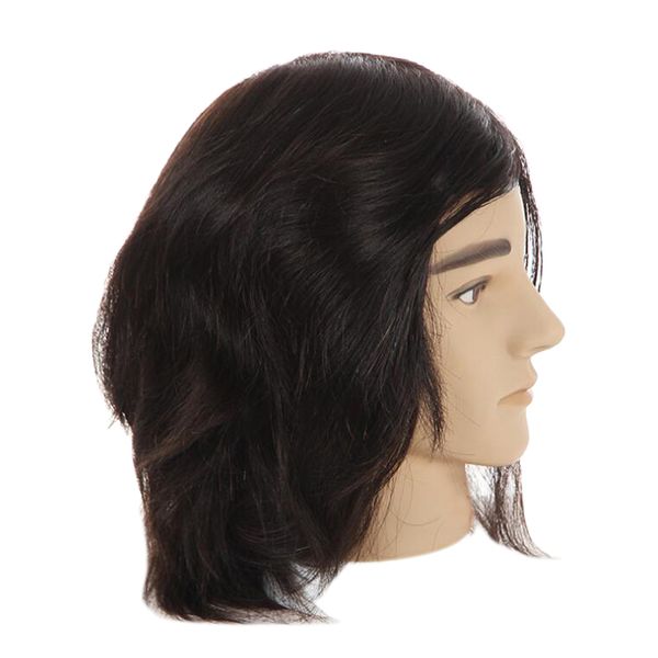 cosmetology male mannequin head with real human hair for barber shops styling cutting practicing, White
cosmetology male mannequin head with real human hair for barber shops styling cutting practicing, White