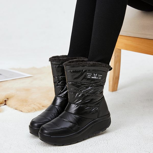 women winter snow boots keep warm snow boots womens on slip outdoor cotton shoes woman fur winter sneakers light casual shoes, Black
women winter snow boots keep warm snow boots womens on slip outdoor cotton shoes woman fur winter sneakers light casual shoes, Black