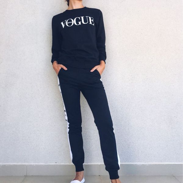 new women 2 piece clothing set casual fashion vogue sweatshirt long pants tracksuit for women hoodie suit, White
new women 2 piece clothing set casual fashion vogue sweatshirt long pants tracksuit for women hoodie suit, White