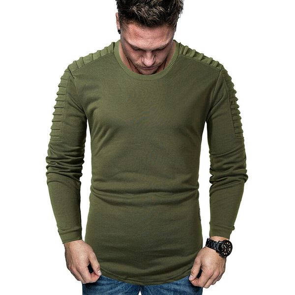 men t-shirt slim fit casual autumn clothes muscle thin gym tee shirt pullover long sleeve brand new o-neck, White;black
men t-shirt slim fit casual autumn clothes muscle thin gym tee shirt pullover long sleeve brand new o-neck, White;black