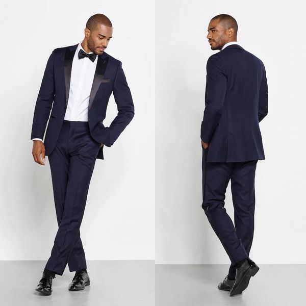 navy gentle groom wedding tuxedos satin black peaked lapel one button mens designer jackets blazer suits formal prom custom (jacket+pants), Black;gray
navy gentle groom wedding tuxedos satin black peaked lapel one button mens designer jackets blazer suits formal prom custom (jacket+pants), Black;gray