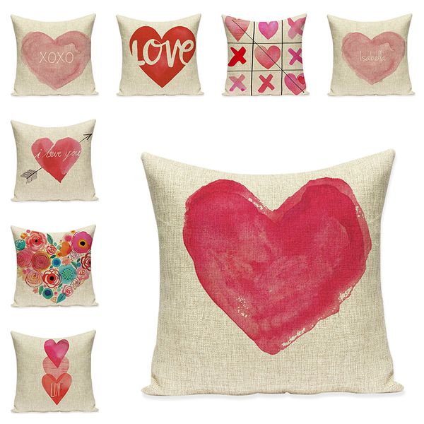 heart cushion cover letter linen decorative pillow cases sofa throw pillowcase car seat accessories home textile decor 45x45cm 
heart cushion cover letter linen decorative pillow cases sofa throw pillowcase car seat accessories home textile decor 45x45cm