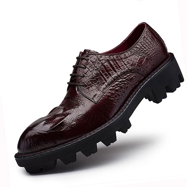 sipriks thick rubber sole dress shoes men elevator shoes genuine leather red brown mens iders derby alligator leather, Black
sipriks thick rubber sole dress shoes men elevator shoes genuine leather red brown mens iders derby alligator leather, Black