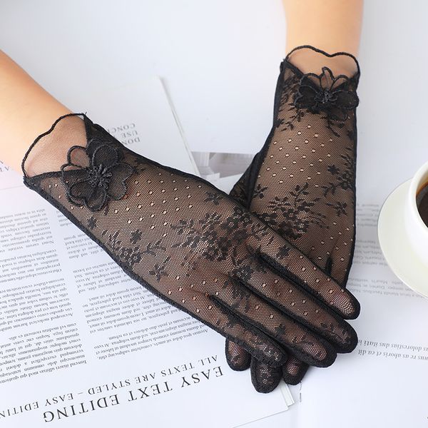 five fingers gloves sunscreen lace women summer spring touch screen anti uv slip resistant driving breathable guantes, Blue;gray
five fingers gloves sunscreen lace women summer spring touch screen anti uv slip resistant driving breathable guantes, Blue;gray