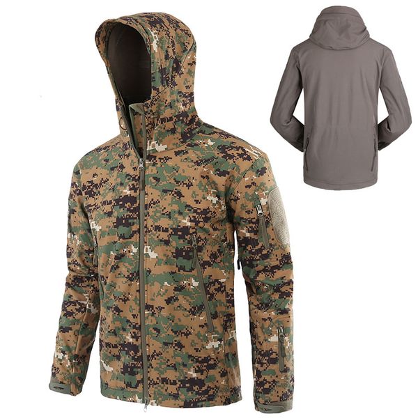 outdoor jackets&hoodies men's softshell jackets sports camouflage velvet overalls fleece hiking camping tactical coat fish windbreakers, Blue;black
outdoor jackets&hoodies men's softshell jackets sports camouflage velvet overalls fleece hiking camping tactical coat fish windbreakers, Blue;black