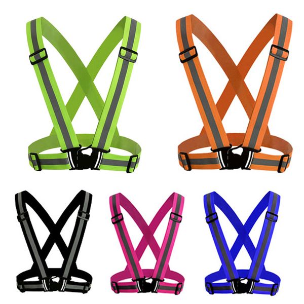 adjustable safety security high visibility reflective vest gear stripes jacket night fit running cycling wholesale neon belt#070, Black
adjustable safety security high visibility reflective vest gear stripes jacket night fit running cycling wholesale neon belt#070, Black