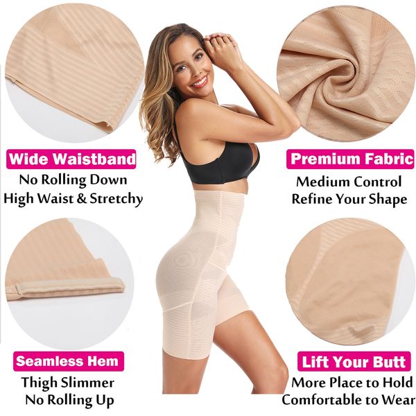 tummy control shorts underwear panty mid thigh slimming panties high waist butt lifter shapewear firm panties women body shaper, Black;white
tummy control shorts underwear panty mid thigh slimming panties high waist butt lifter shapewear firm panties women body shaper, Black;white